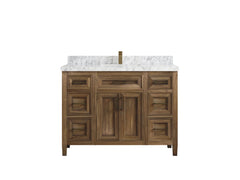 Santa Monica Teak Wood 48 in. W x 22 in. D Single Sink Bathroom Vanity - photo 26