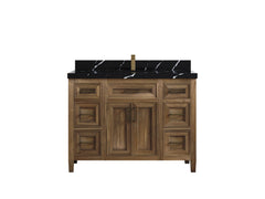 Santa Monica Teak Wood 48 in. W x 22 in. D Single Sink Bathroom Vanity - photo 12