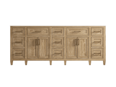 Santa Monica Teak Wood 84 in. W x 22 in. D Double Sink Bathroom Vanity - photo 6
