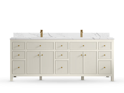 Sonoma 84 Alabaster, DC Calacatta Laza Quartz, front view