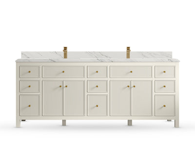 Sonoma 84 Alabaster, DC Palissandro Quartz, front view
