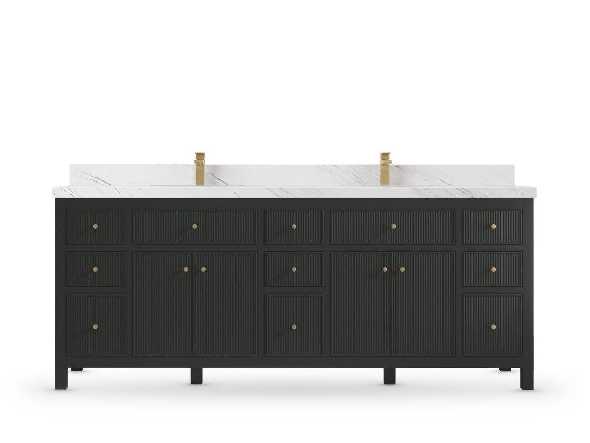 Sonoma 84 Black Top, Palissandro Quartz, front view