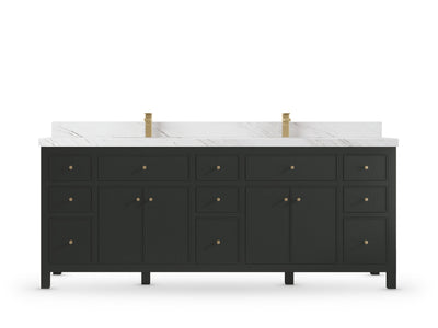 Sonoma 84 Black Top, Palissandro Quartz, front view