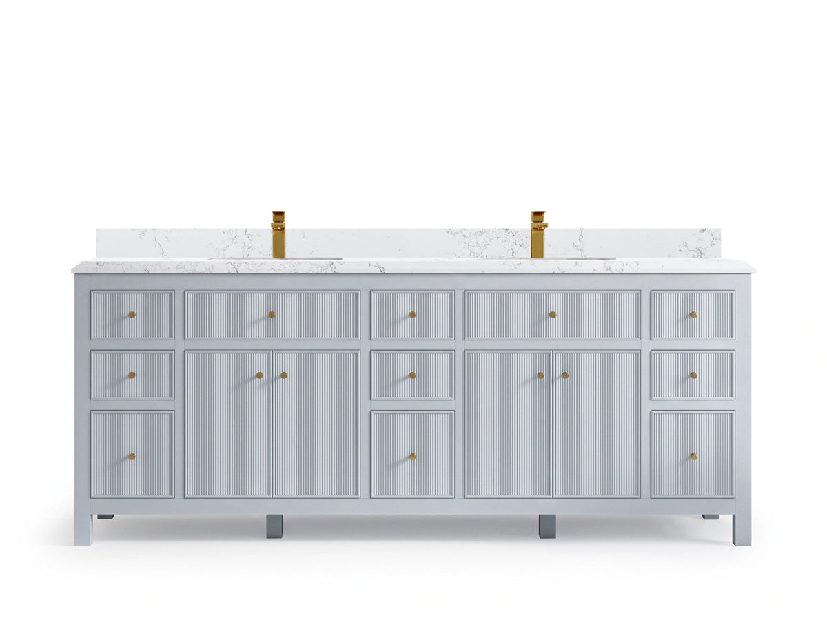 Sonoma 84 Blue Heather, Empira Quartz, front view