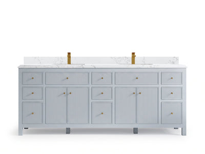 Sonoma 84 Blue Heather, Empira Quartz, front view
