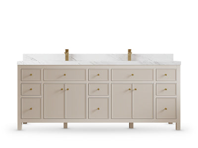 Sonoma 84 Fine Grain Linen Beige, Palissandro Quartz, front view
