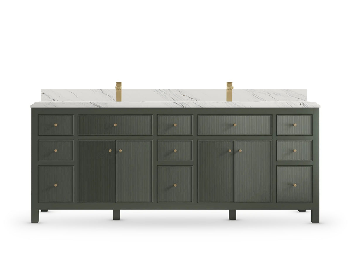 Sonoma 84 Pewter Green, DC Palissandro Quartz, front view