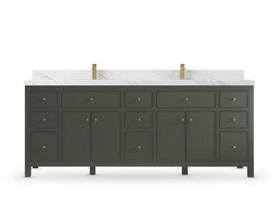 Sonoma 84 Pewter Green, Palissandro Quartz, front view