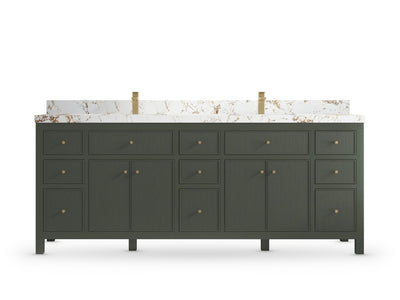 Sonoma 84 Pewter Green, Viola Gold Quartz, front view