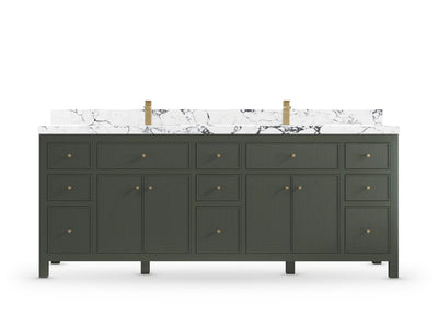 Sonoma 84 Pewter Green, Viola Night Quartz, front view
