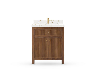 Sonoma Teak Wood 30 in. W x 22 in. D Single Sink Bathroom Vanity