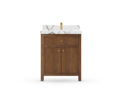 Sonoma Teak Wood 30 in. W x 22 in. D Single Sink Bathroom Vanity