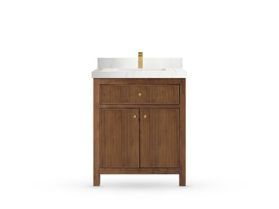 Sonoma Teak Wood 30 in. W x 22 in. D Single Sink Bathroom Vanity