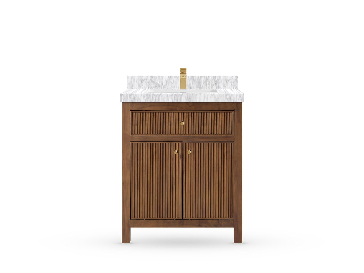 Sonoma Teak Wood 30 in. W x 22 in. D Single Sink Bathroom Vanity
