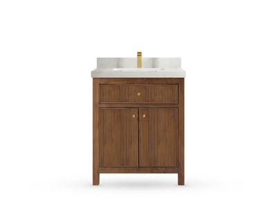 Sonoma Teak Wood 30 in. W x 22 in. D Single Sink Bathroom Vanity