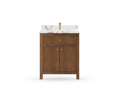 Sonoma Teak Wood 30 in. W x 22 in. D Single Sink Bathroom Vanity