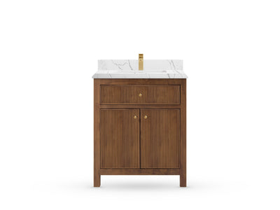 Sonoma Teak Wood 30 in. W x 22 in. D Single Sink Bathroom Vanity