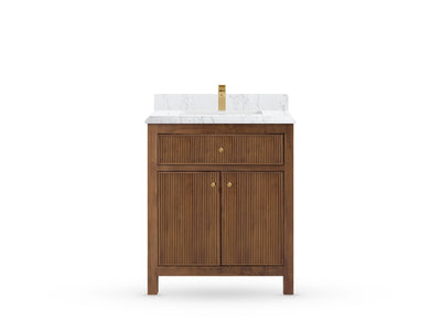 Sonoma Teak Wood 30 in. W x 22 in. D Single Sink Bathroom Vanity