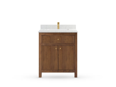 Sonoma Teak Wood 30 in. W x 22 in. D Single Sink Bathroom Vanity