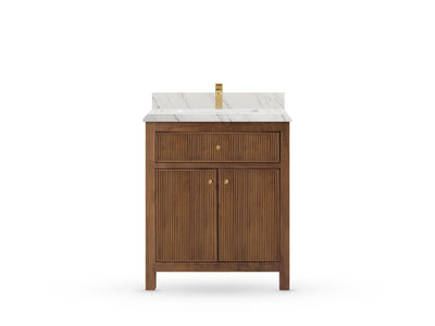 Sonoma Teak Wood 30 in. W x 22 in. D Single Sink Bathroom Vanity
