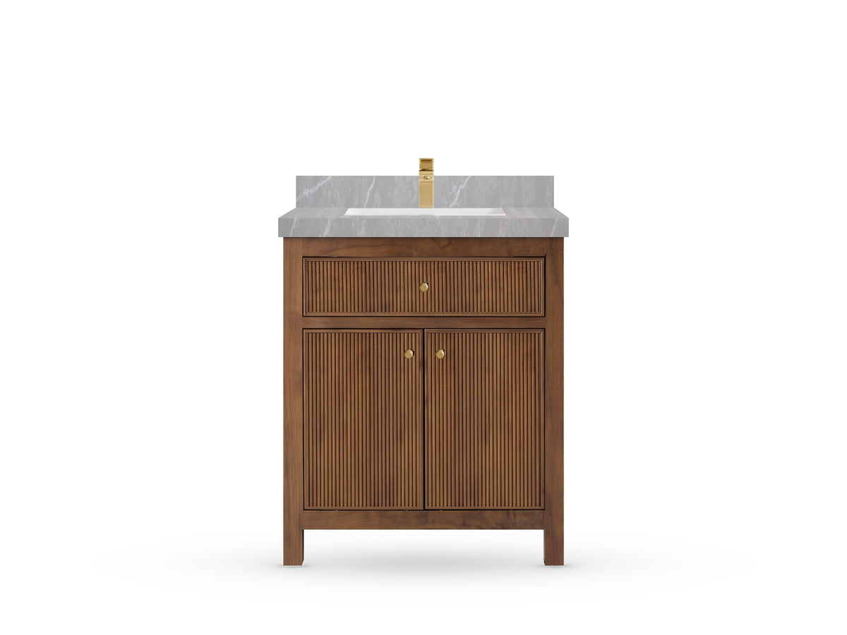 Sonoma Teak Wood 30 in. W x 22 in. D Single Sink Bathroom Vanity