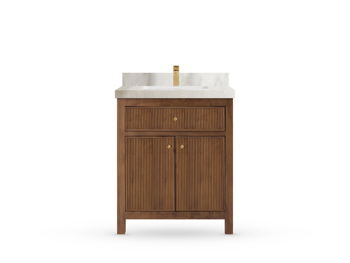 Sonoma Teak Wood 30 in. W x 22 in. D Single Sink Bathroom Vanity