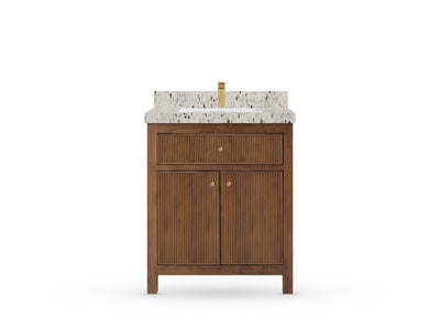 Sonoma Teak Wood 30 in. W x 22 in. D Single Sink Bathroom Vanity