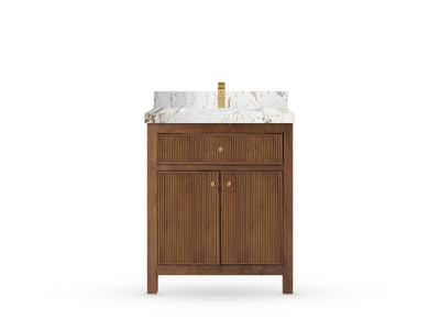 Sonoma Teak Wood 30 in. W x 22 in. D Single Sink Bathroom Vanity
