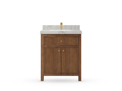 Sonoma Teak Wood 30 in. W x 22 in. D Single Sink Bathroom Vanity