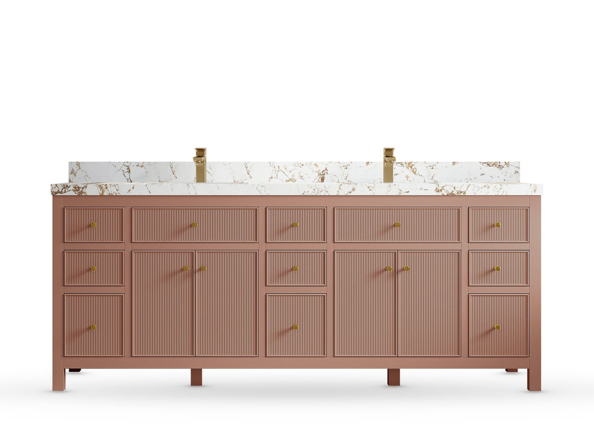 Sonoma 84 Warm Terracotta, Viola Gold Quartz, front view