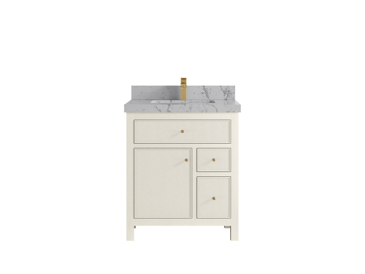 Sonoma 30 in W x 22 in D Free Standing Reeded Single Sink Bathroom Vanity - photo 40