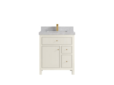 Sonoma 30 in W x 22 in D Free Standing Reeded Single Sink Bathroom Vanity - Willow Bath and Vanity