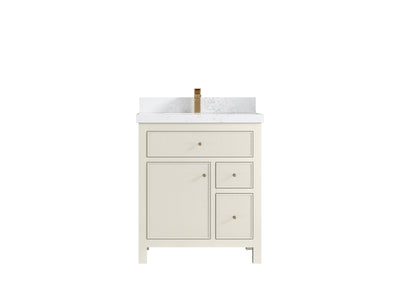 Sonoma 30 in W x 22 in D Free Standing Reeded Single Sink Bathroom Vanity - Willow Bath and Vanity