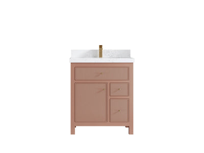 Sonoma 30 in W x 22 in D Free Standing Reeded Single Sink Bathroom Vanity - Willow Bath and Vanity