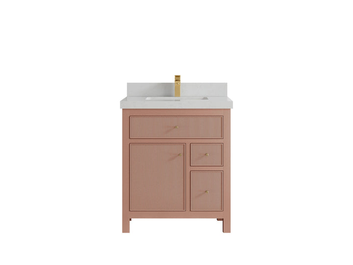 Sonoma 30 in W x 22 in D Free Standing Reeded Single Sink Bathroom Vanity - photo 20