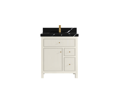 Sonoma 30 in W x 22 in D Free Standing Reeded Single Sink Bathroom Vanity - Willow Bath and Vanity