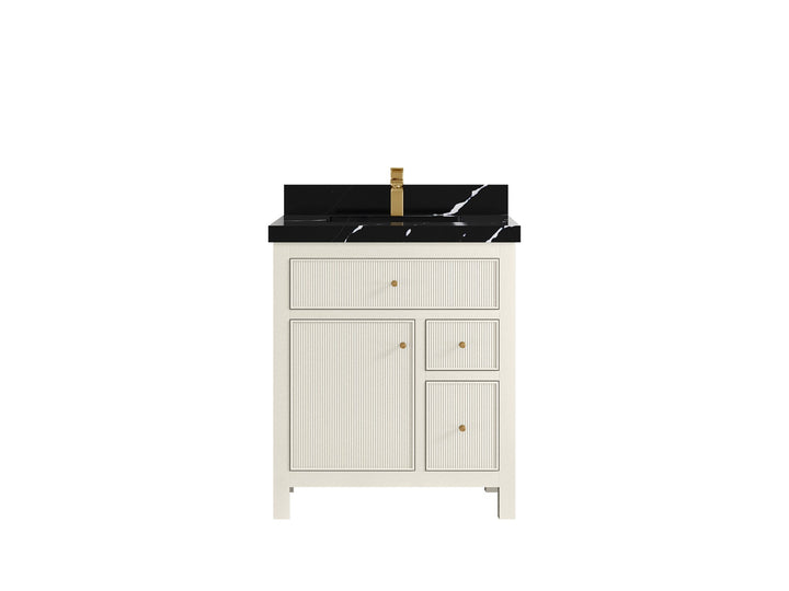 Sonoma 30 in W x 22 in D Free Standing Reeded Single Sink Bathroom Vanity - photo 8