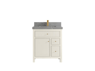 Sonoma 30 in W x 22 in D Free Standing Reeded Single Sink Bathroom Vanity - Willow Bath and Vanity