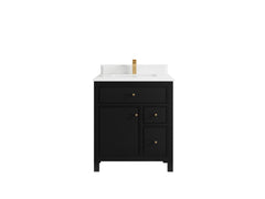 Sonoma 30 in W x 22 in D Reeded Free Standing Single Sink Bathroom Vanity - photo 16