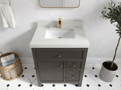 Sonoma 30 in W x 22 in D Reeded Free Standing Single Sink Bathroom Vanity - photo 11