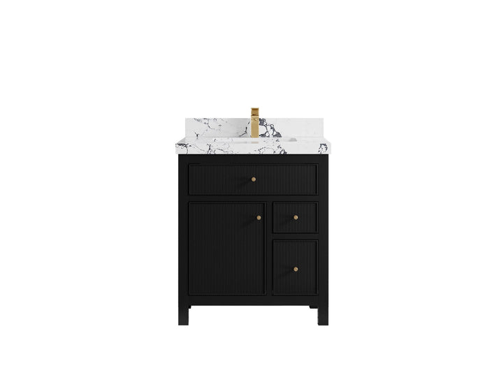 Sonoma 30 in W x 22 in D Reeded Free Standing Single Sink Bathroom Vanity - photo 22