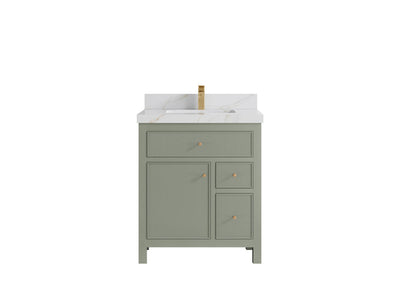 Sonoma 30 in W x 22 in D Reeded Free Standing Single Sink Bathroom Vanity - Willow Bath and Vanity