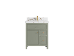 Sonoma 30 in W x 22 in D Reeded Free Standing Single Sink Bathroom Vanity - photo 20