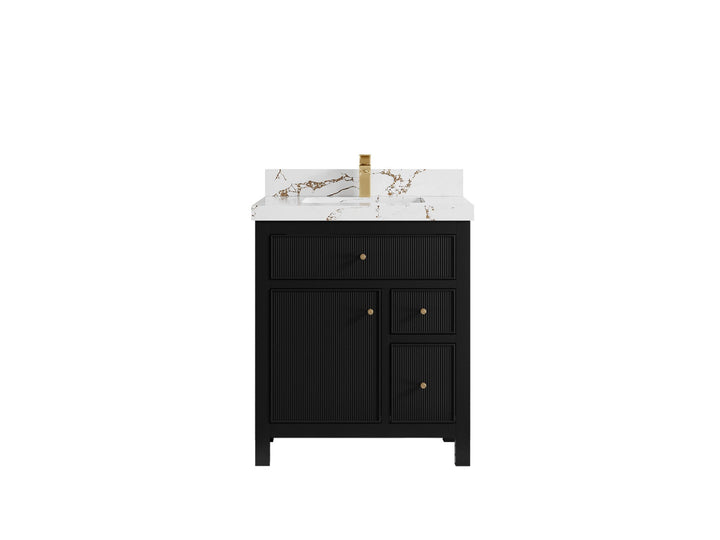 Sonoma 30 in W x 22 in D Reeded Free Standing Single Sink Bathroom Vanity - photo 20