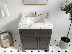Sonoma 30 in W x 22 in D Reeded Free Standing Single Sink Bathroom Vanity - photo 17