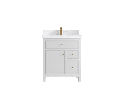 Sonoma 30 in W x 22 in D Reeded Free Standing Single Sink Bathroom Vanity - Willow Bath and Vanity
