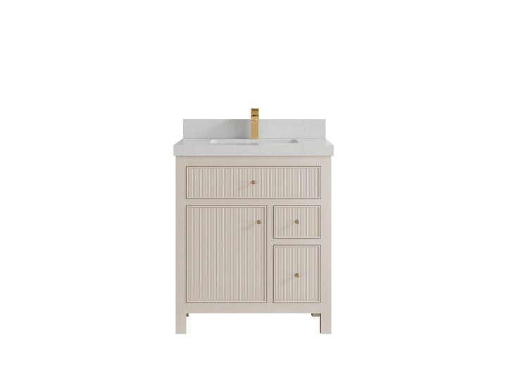 Sonoma 30 in W x 22 in D Reeded Free Standing Single Sink Bathroom Vanity - photo 13