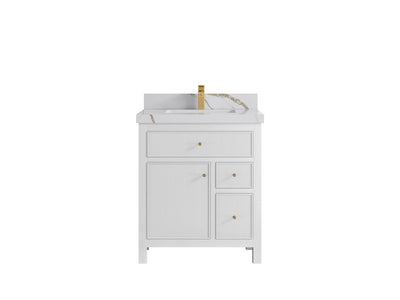 Sonoma 30 in W x 22 in D Reeded Free Standing Single Sink Bathroom Vanity - Willow Bath and Vanity