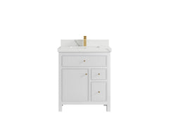 Sonoma 30 in W x 22 in D Reeded Free Standing Single Sink Bathroom Vanity - photo 9