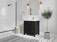 Sonoma 30 in W x 22 in D Reeded Free Standing Single Sink Bathroom Vanity - photo 2
